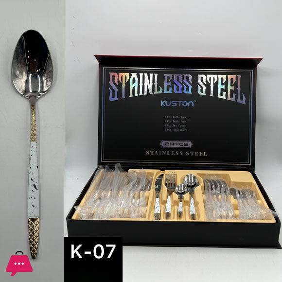 KUSTON Stainless Steel Cutlery Set of 24