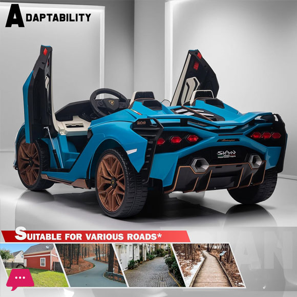 Lamborghini SIAN 2-Seater Ride-on Car for Kids 24V with Remote Control Light Music