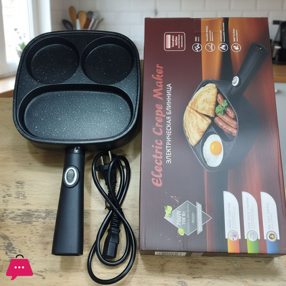 Multifunctional Electric Frying Pan Non-stick Omelette Cooking Pan Breakfast Machine 700w