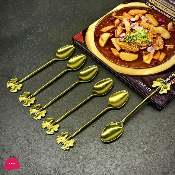 Small Stainless Steel Spoon Set Mini Sugar Salt Spice Spoon 6pcs