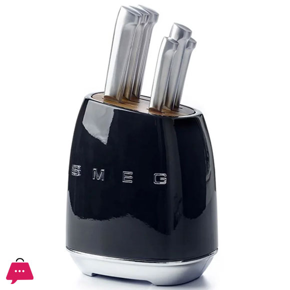 SMEG knife Set Stainless Steel 7-Piece
