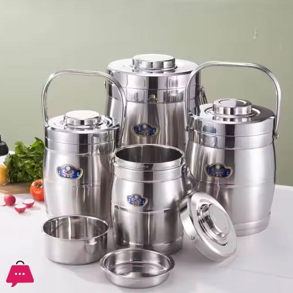 Stainless Steel Thermal Lunch Box Bento Lunch Box Stainless Steel Container with Lid
