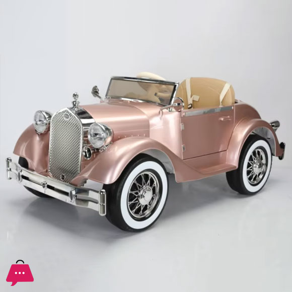 Vintage Classic Ride-On Electric Car for Kids