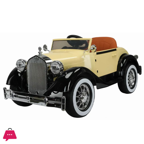 Vintage Classic Ride-On Electric Car for Kids