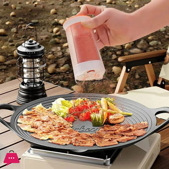 4 in 1 Rotating Spice Dispenser Plastic Seasoning Container