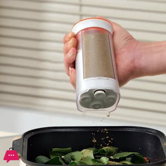 4 in 1 Rotating Spice Dispenser Plastic Seasoning Container