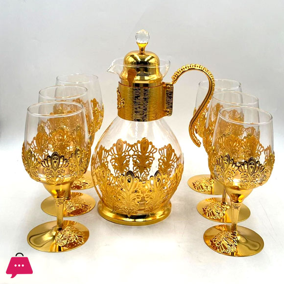 7 Pcs Luxury Glass Water Set Juice Jug & Glass Set
