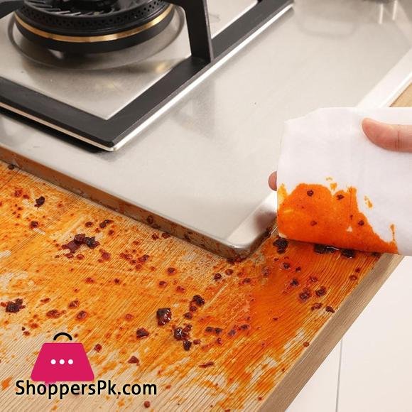 80 Pcs Kitchen Cleaning Wipes Lemon Scent – Effective Cleaning & Removing Grease & Stains