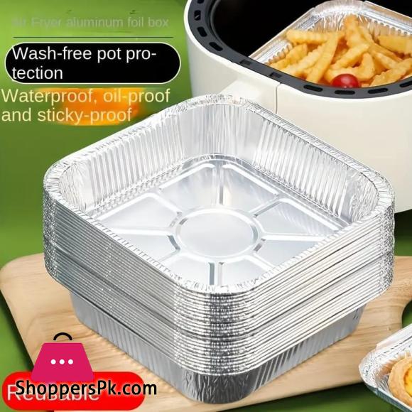 Aluminum Foil Pans,Thicken Square Tin Foil Pans Disposable Aluminum Baking Pans Pack of 10