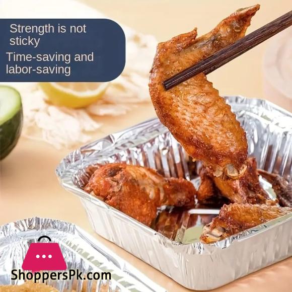 Aluminum Foil Pans,Thicken Square Tin Foil Pans Disposable Aluminum Baking Pans Pack of 10