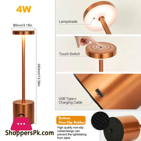 Classic Metal Touch Sensor LED Table Lamp