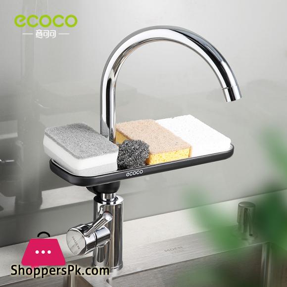 ECOCO Kitchen Faucet Drain Rack Sink Draining Basket