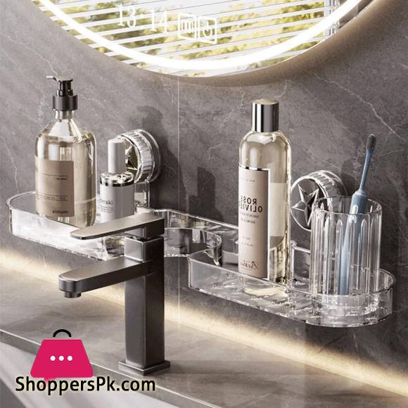 Five-pointed Star Suction Cup Faucet Countertop Sink Mirror-front Bathroom Wall-mounted Drip-drying Rack Without Drilling Holes