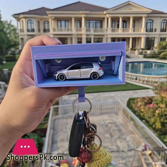 Key Holder for Wall Car Garage Key Holder with Opening Door Car Garage with Open