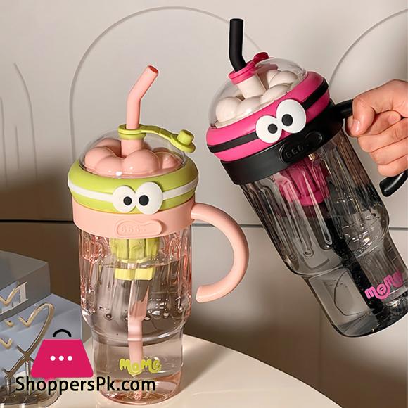 Large Sport Water Bottle With Tea Infuser Straw Cover Cap Drink Bottle 1200ml