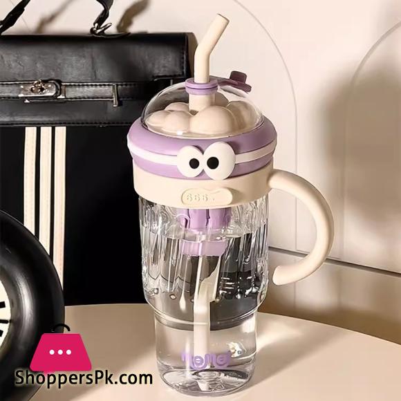 Large Sport Water Bottle With Tea Infuser Straw Cover Cap Drink Bottle 1200ml