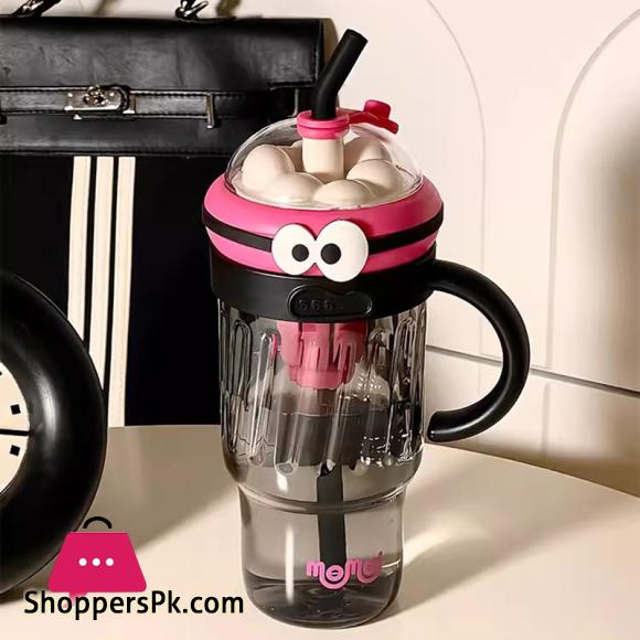 Large Sport Water Bottle With Tea Infuser Straw Cover Cap Drink Bottle 1200ml