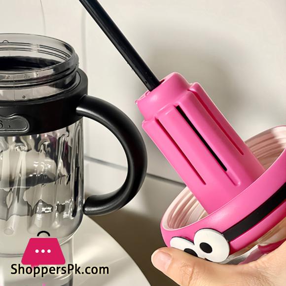 Large Sport Water Bottle With Tea Infuser Straw Cover Cap Drink Bottle 1200ml
