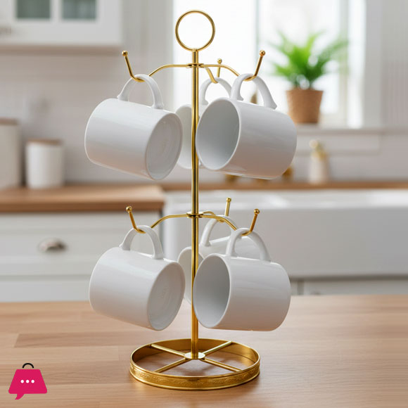 Stainless Steel Rotating Cup Mug Holder