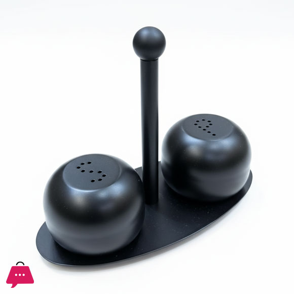 Stainless Steels Salts Peppers Shaker Set With Stand