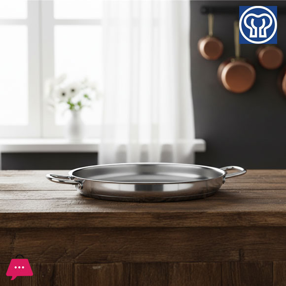 KORKMAZ Stainless Steel Omelette Pan Ø32 CM - A1189