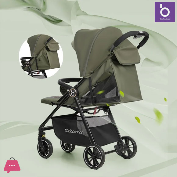 Baobaohao Lightweight Baby Stroller One Click Collection Can Sit or Lie Down Portable and Lightweight Baby Stroller A5