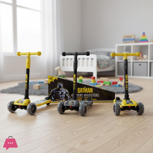 Batman Fiber Plastic 3 Wheel Scooter