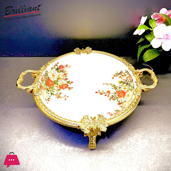 BRILLIANT Royal Bloom Deep Serving Platter BR5022 – 34 x 6 cm