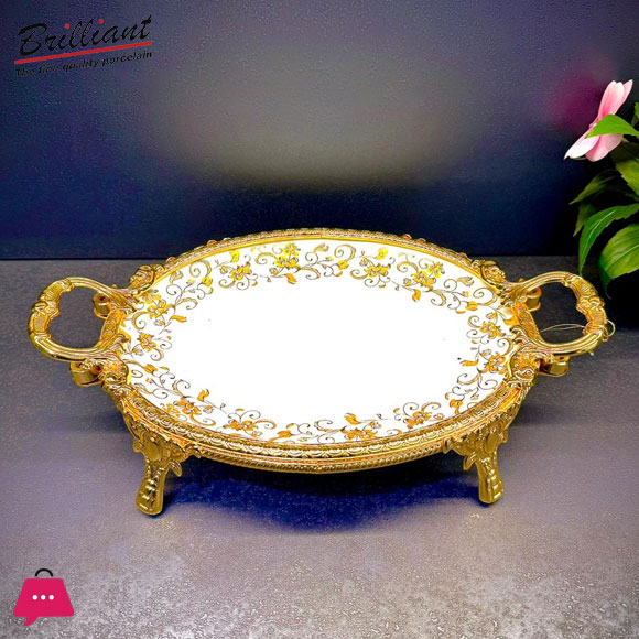 BRILLIANT Royal Bloom Deep Serving Platter BR5023 – 34 x 6 cm