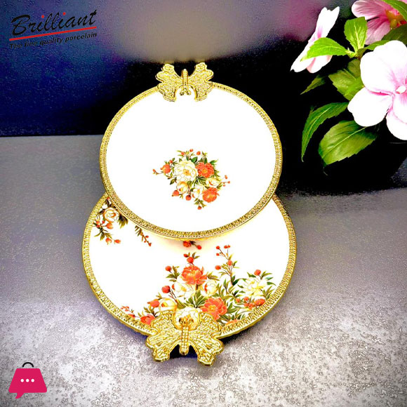 BRILLIANT Royal Bloom Soup Bowl & Saucer Set