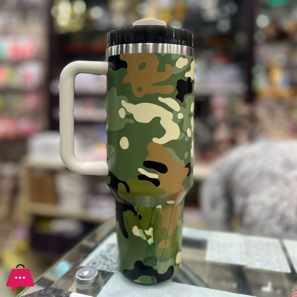Camouflage Print Tumbler Cup 40oz