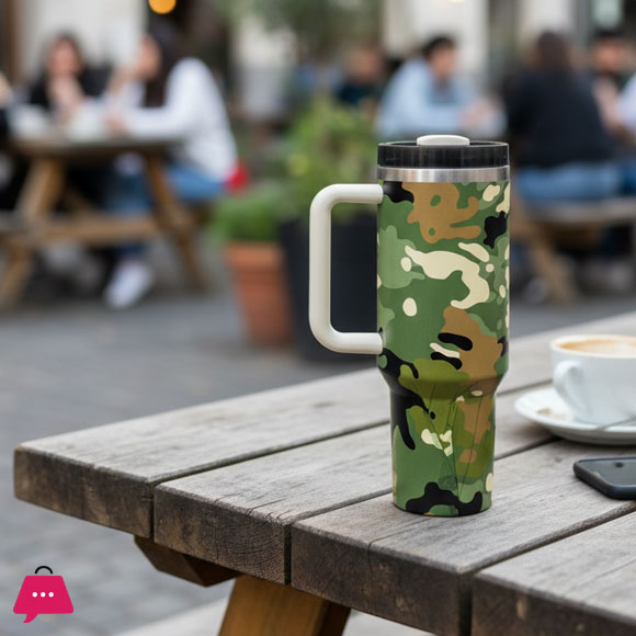 Camouflage Print Tumbler Cup 40oz