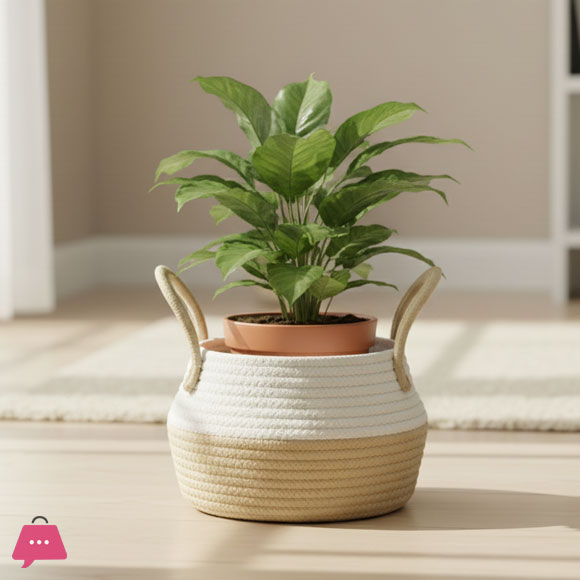Chic & Versatile Woven Storage Basket - Perfect for Any Room
