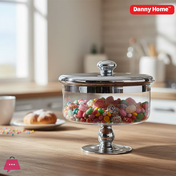 Danny Home Decorative Cookie Glass Jar 17.5cm