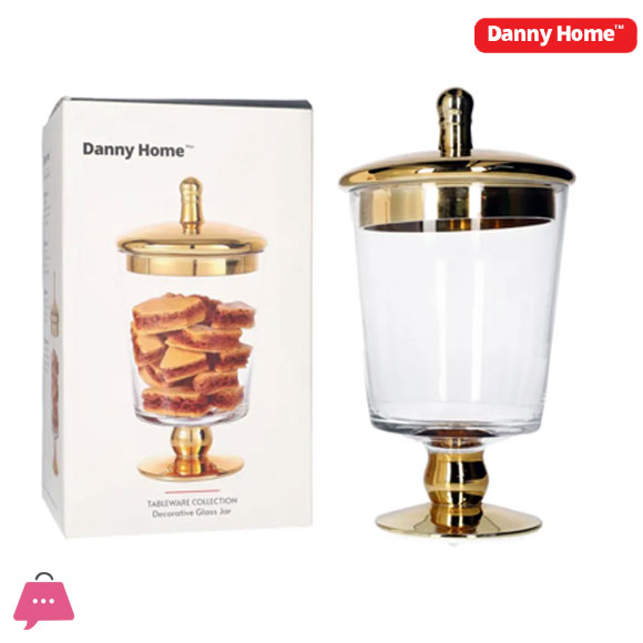 Danny Home Decorative Cookie Glass Jar 23.5cm