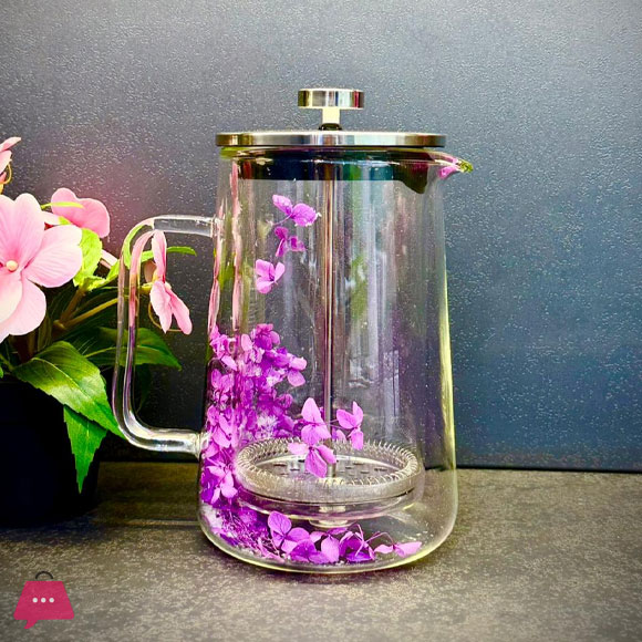 Double Wall French Press Coffee Maker Heat-Resistant Glass Teapot
