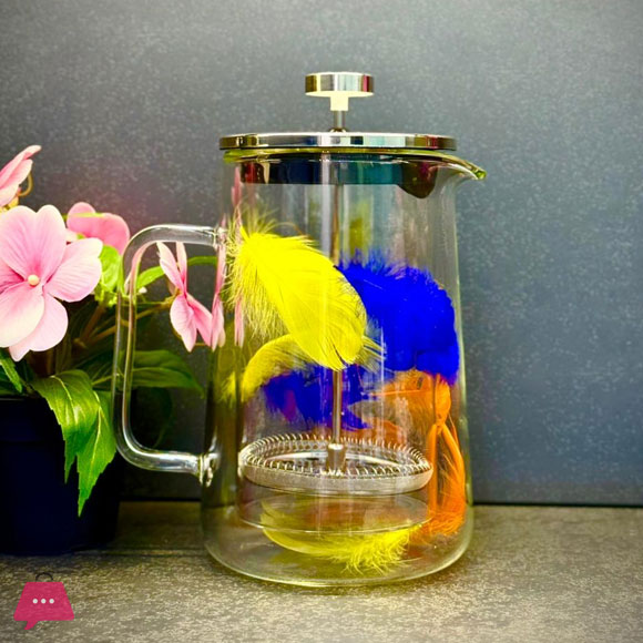 Double Wall French Press Coffee Maker Heat-Resistant Glass Teapot