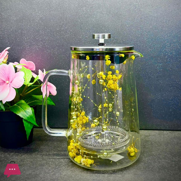 Double Wall French Press Coffee Maker Heat-Resistant Glass Teapot
