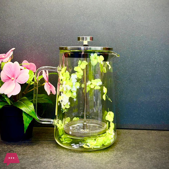 Double Wall French Press Coffee Maker Heat-Resistant Glass Teapot
