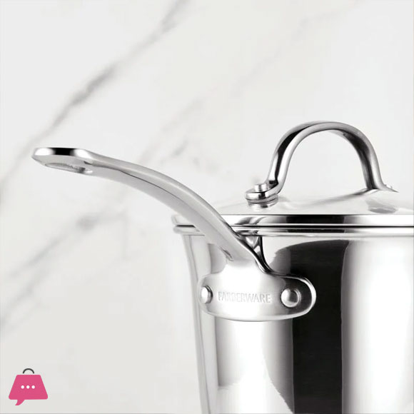 Farberware Millennium Stainless Steel Cookware Pots and Pans Set 10 Pcs Induction Cookware Set