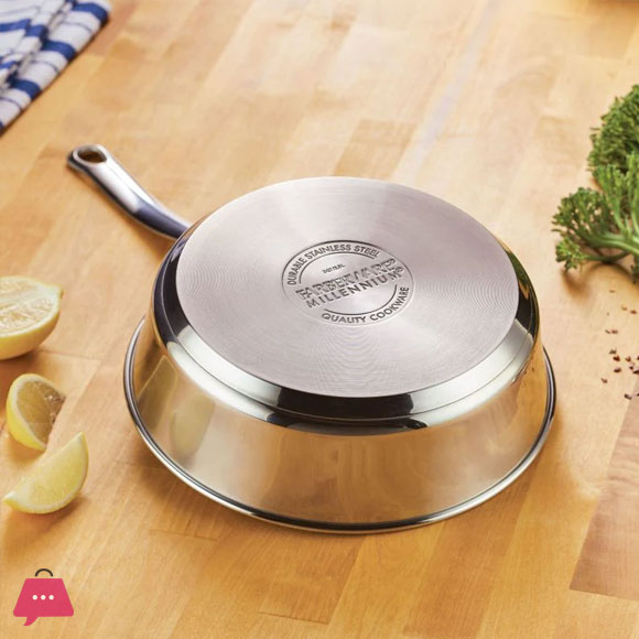 Farberware Millennium Stainless Steel Cookware Pots and Pans Set 10 Pcs Induction Cookware Set
