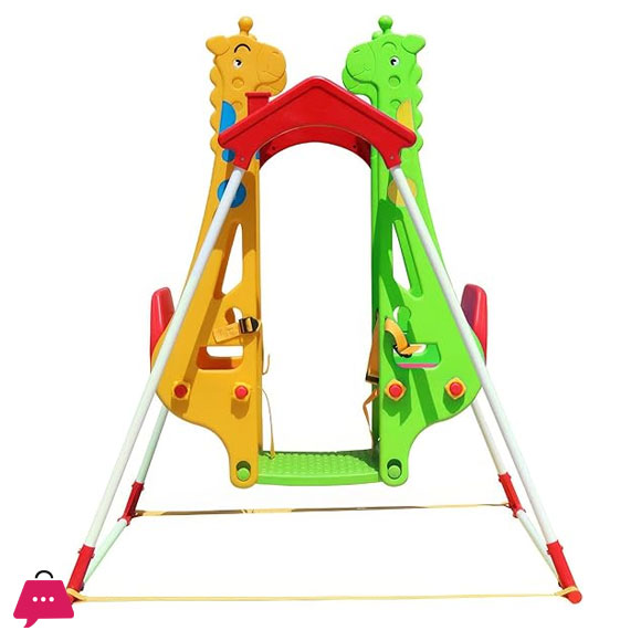 Giraffe Two Kids Stand Swing for 2 Baby