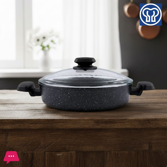Korkmaz A1843 Ornella Alu. Low Casserole 24x6.5 cm / 2,5 Lt