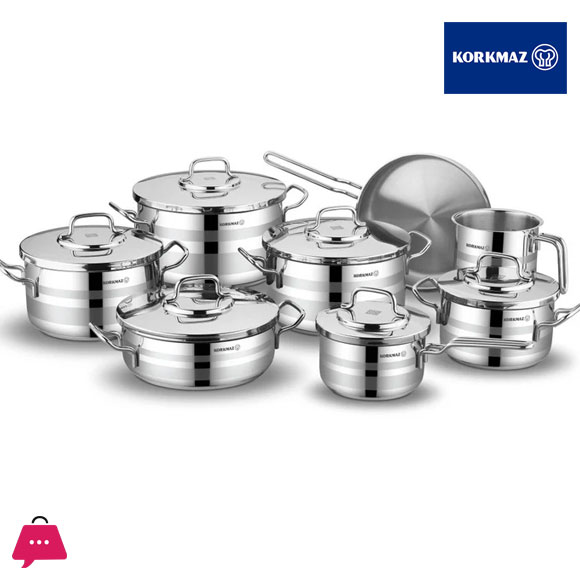 Korkmaz Astron 14 Pcs Cookware Set A2053