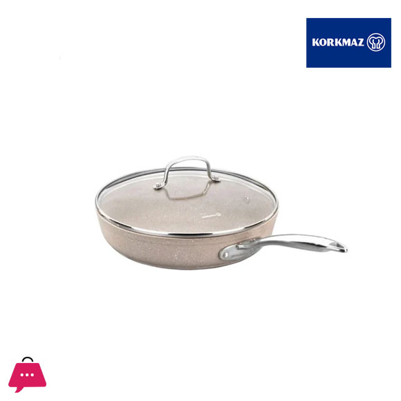 Korkmaz Granita Alu Frypan 24x4.7 Cm With Lid - A1855-1
