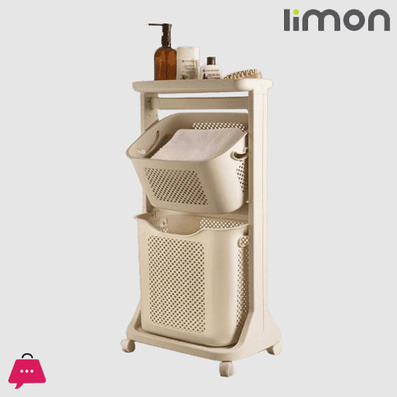Limon 2 Floor Laundry Basket Knit Design