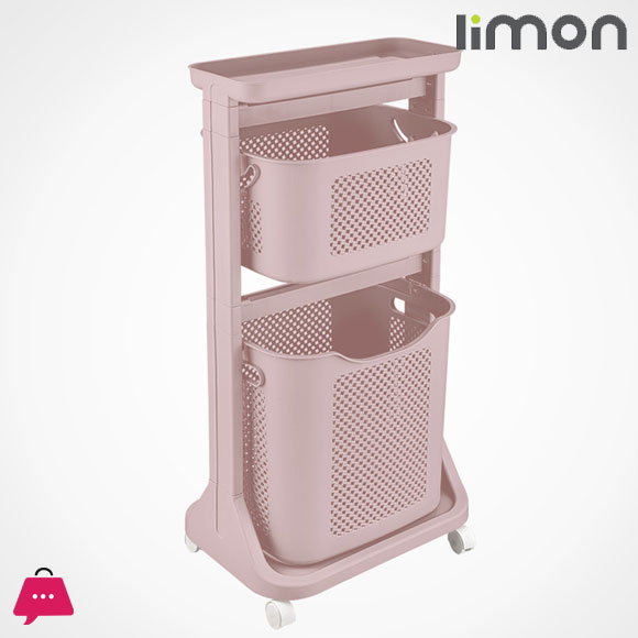 Limon 2 Floor Laundry Basket Knit Design