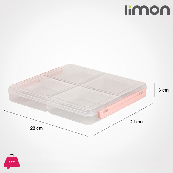 Limon 4 Section Tray 180 Gram x 4 Partition