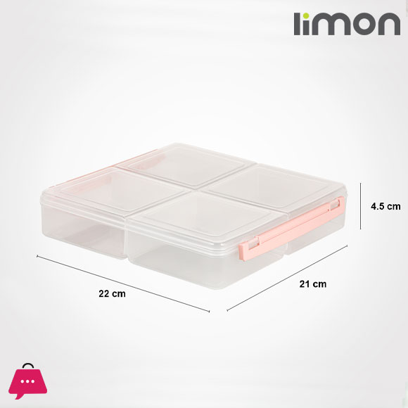 Limon 4 Section Tray 250 Gram x 4 Partition