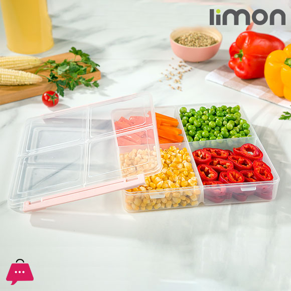 Limon 4 Section Tray 250 Gram x 4 Partition